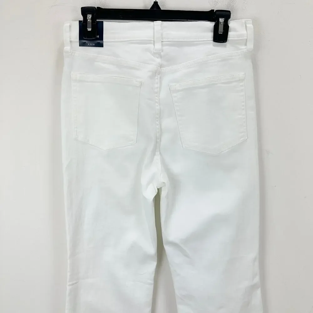 J.Crew Ankle Flare Jean in Signature Stretch+ Classic White Womens US 29 NWT - Picture 9 of 13